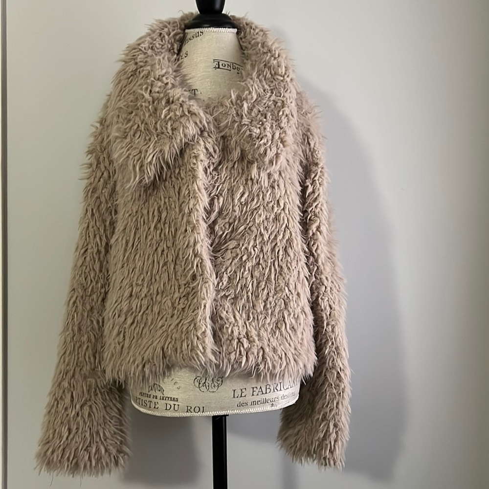 Dex Beige Teddy Coat